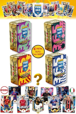 Panini Fifa 2026 Classic Metal Kutulu Futbolcu Kartları 4 Farklı Renkli Kutu Set Seçeneği 120 Kart