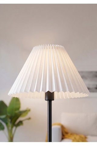 Kırma Lambader Başlığı Pileli Umbrella Kumaş Başlık Çap 36 Cm Lam11 Beyaz