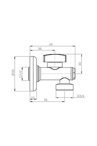 Bocchi 6170-0002 Filtreli Çamaşır Musluğu Krom