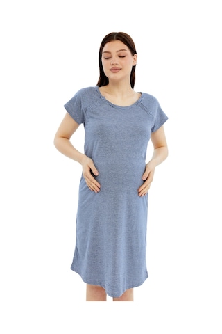 Luvmabelly Myra9585 Yandan Çıt Çıtlı Hamile Geceliği Saks