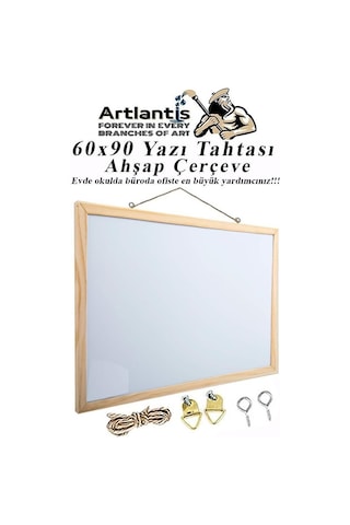 Artlantis Duvara Monte Beyaz Yazı Tahtası 60 x 90 CM
