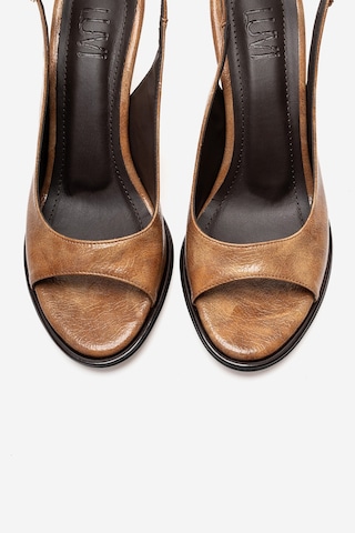 Luvishoes Iselın Taba Kadın İnce Topuklu Ayakkabı Taba