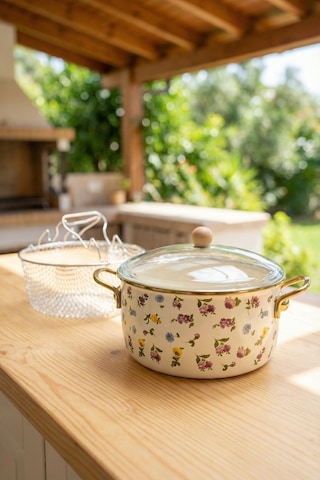 Petit Fleur Kızartma Tenceresi - 22 Cm Çok Renkli
