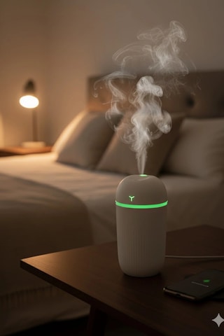 Blackbird Kt-h09 420 Ml Taşınabilir Mini Usb Hava Nemlendirici Araç Ve Ofis İçin Renkli Işıklı