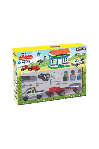03 615 Double Blocks Çiftlik Seti -pilsan