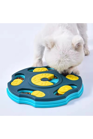 Tineke Orbit Köpek Oyuncağı Mama Bulmaca Yavaş Besleyici Köpek Gıda Dağıtıcı Yavaş Yeme Mavi