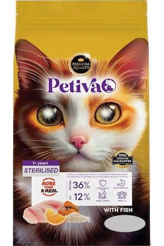 Kısırlaştırılmış Yetişkin Kediler İçin Balık Etli Kuru Kedi Maması 7 Kg