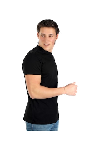 Lee Cooper Erkek Baselo O Yaka T-shırt 242019 Siyah