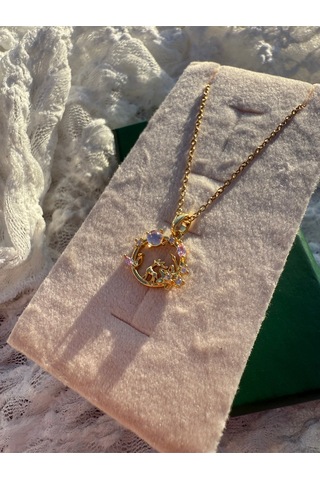 Regina Forest Moon Pendant Altın