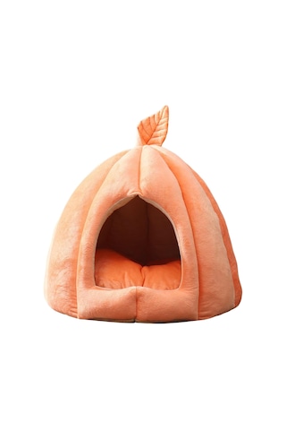Suntek Mağara Pet Yatak Köpek Çadırı Turuncu-35x35x35cm
