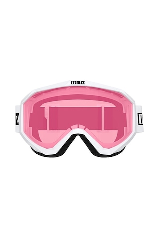 Liner Beyaz Çerçeve Pembe Lens Kayak Gözlüğü Pembe