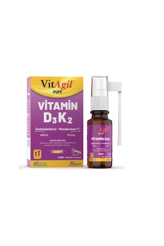 Vitagil Puff Vitamin D3k2 Sprey 20 Ml