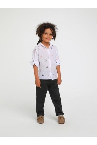 Jack Lions Erkek Çocuk Gabardin Yan Cepli Pantolon-14560 Siyah