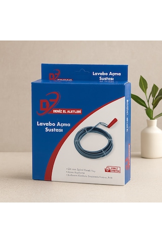 8 M Spiral Esnek Yay Lavabo Gider Açıcı Çok Renkli