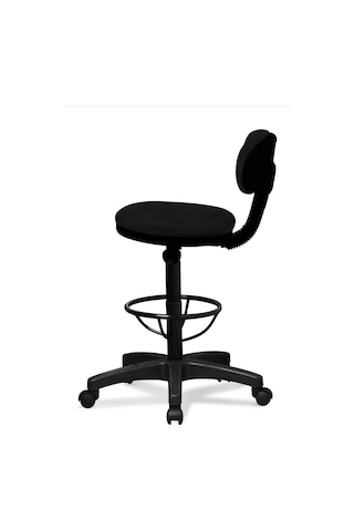 Bar Sandalyesi Sırtlı Beratta Model Siyah