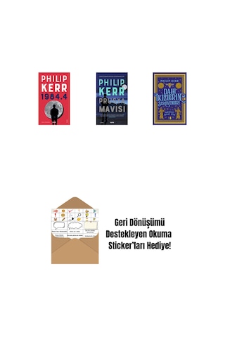 1984.4 + Prusya Mavisi + Dahi İkizlerin Serüvenleri - Babilli Mavi Cin + Okuma Sticker'ları
