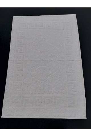 Otel Banyo Paspası Ayak Izli Beyaz 50x70 Cm 12'li Beyaz