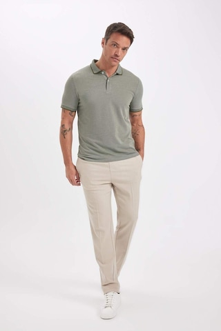 Defacto Slim Fit Dar Kesim Polo Yaka Kısa Kollu Pamuklu Tişört D0033AXNS Haki