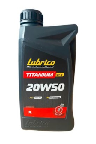 Lubrico Titanium GT-3 20W-50 Motor Yağı 1 L