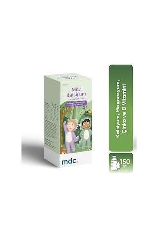 Mdc Kalsiyum Magnezyum Çinko Vitamin D Şurup 150 ML