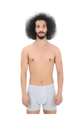 Cnt Erkek Boxer Premium Ambalajlı Boxer Rahat Katlanma Yapmaz Dikişleri Sağlam Patlama Yapmaz Gri Melanj Gri Melanj