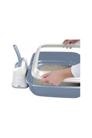 Imac Duo Kürekli Açık Kedi Tuvalet Kabı 59 x 40 x 28 CM