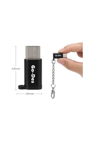 Go Des GD-CT10 Micro to Type-C Çevirici Adaptör Anahtarlık - ZORE-220325