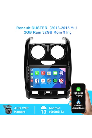 Renault Dacia Duster 2013-2018yıl 2gb Ram 32gb Multimedya Carplay