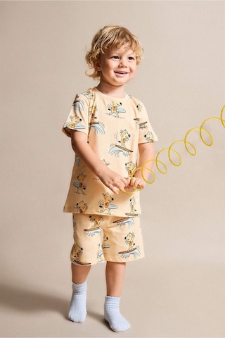 Defacto Hayvan Baskılı 2li Somon Pijama Takımı Erkek Bebek H8212a526hsog322 Turuncu-og322