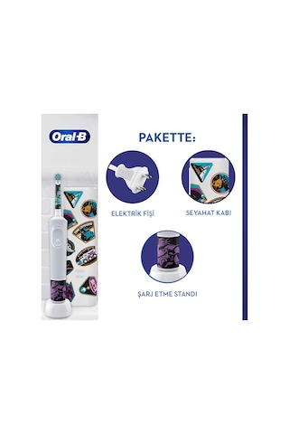 Oral-B Lightyear D100 Çocuk Şarjlı/Elektrikli Diş Fırçası + Seyahat Kabı Özel Seri