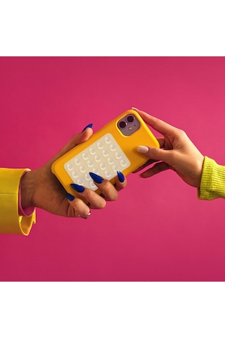 Ximistore9 2 Adet Beyaz Silikon Telefon Tutucu - 24 Ventözlü, Kalın, Tek Taraflı Kare Desenli, Cam Ve Pencere Uyumlu