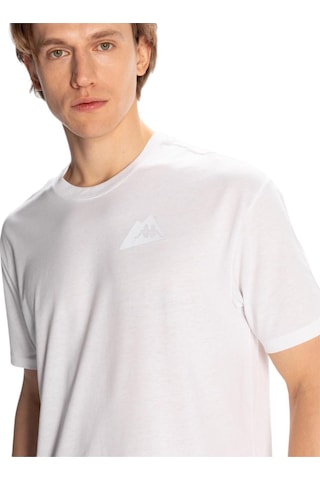 Kappa Erkek Frotis Regular Fit Tişört Beyaz