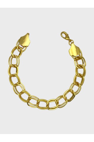 Arnes Jewelry Çelik 22 Ayar Altın Kaplama Samanyolu Bileklik Ar432nes Gold