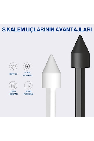 Samsung Galaxy Tab S7/s9/s8+/s9 Ultra /note10/note10+/note20 Uyumlu Kalem Ucu 5li Paket
