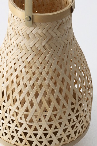 Meander Bambu Masa Lambası 23x37 Cm 4588 Natural