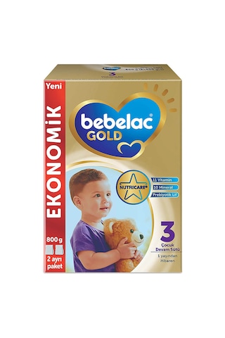 Bebelac Gold 3 Devam Sütü 1 Yaş+ 800 G
