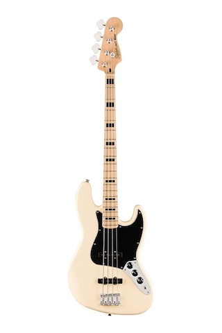 Squier 0378703505 Affinity Active Jazz Bass Gitar Olympic White Akçaağaç Klavye Beyaz Gövde Ve Aktif Elektronik Devre