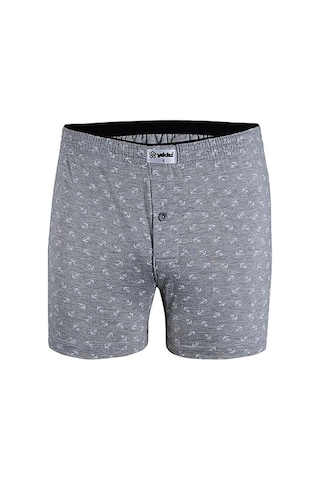 3 Adet Yıldız Erkek Taşma Lastik Desenli Penye Boxer Short 43 001