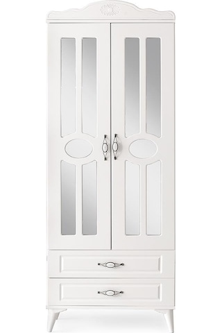 Sahra 2 Kapılı 2 Çekmeceli Gardrop Elbise Dolabı 80x48x210cm 001