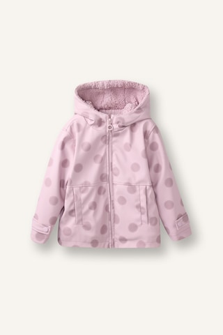 Defacto Puantiyeli Peluş Astarlı Kapüşonlu Mont Kız Bebek G9328a526aupn426 Pembe-pn426