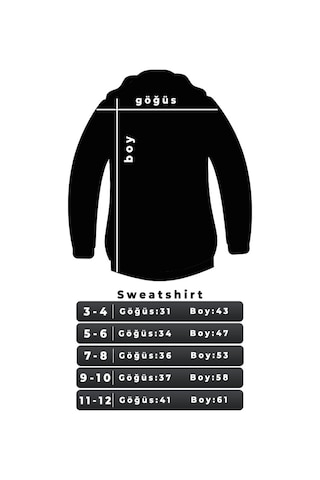 Çocuk Yeşil Ejderha Baskılı Tasarım Sweatshirt Siyah