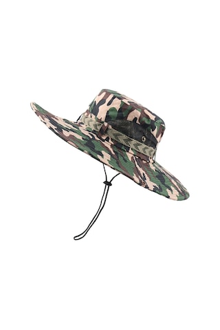 Erkekler İçin Geniş Kenarlı Güneşten Koruyucu Şapka, Yazlık Rüzgar Geçirmez Balıkçı Şapkası, Uv Korumalı Kova Tasarımı, Outdoor Ve Spor Aktiviteler İçin Pratik Aksesuar Yeşil