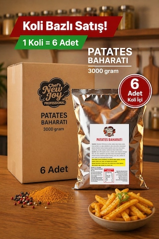 Patates Baharatı 3000 G X 6 Adet - 1 Koli Koli Bazlı Avantaj Paketi
