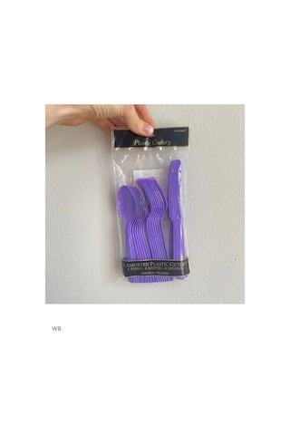 Plastikovye Odnorazovye Pribory: Vilka, Noz, Lozka Mor Plastik Tek Kullanımlık Çatal Bıçak Takımı 24 Adet 91173002 25