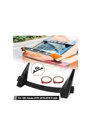 Honda Civic Fc5 Uyumlu Cam Üstü Spoiler Typer Model Sedan Araçlar İçin