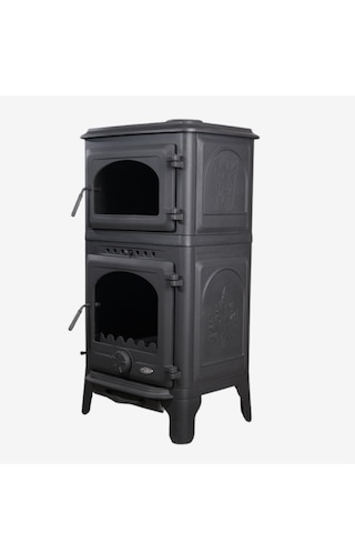 Reyo Stove Danışment Fırınlı Küllüklü Döküm Şömine Soba