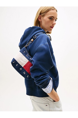 Tommy Hilfiger Tjw Arşiv Denim Omuz Kadın Mavi Omuz Çantası Aw0aw182131af Mavi