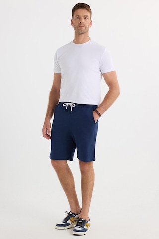 Tudors Erkek Relax Fit Rahat Kesim %100 Pamuk Beli Bağcıklı Lacivert Şort-35703 Lacivert
