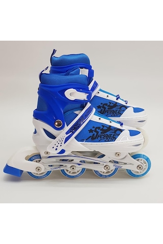 Kelebekoyuncak 2İn1 Ayarlanabilir Işıklı Mavi Paten (34-37) Mavi