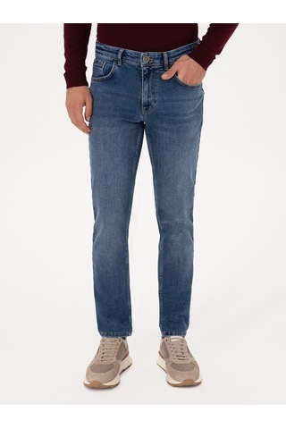 Cacharel Açık Mavi Slim Fit Pamuk Karışımlı Jean Pantolon